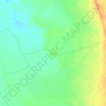 Mapa topográfico Ad Diriyah, altitud, relieve