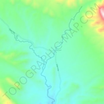 Mapa topográfico Qilan, altitud, relieve