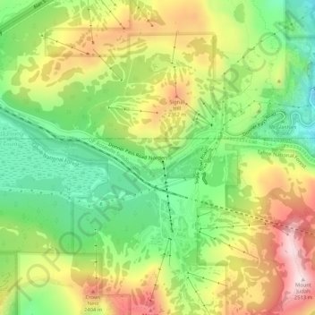 Mapa topográfico Norden, altitud, relieve