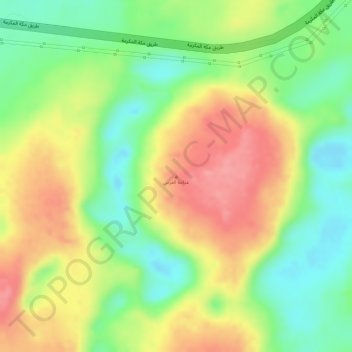 Mapa topográfico `Adamat al Faras, altitud, relieve