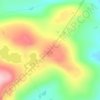 Mapa topográfico Gråhøin, altitud, relieve