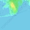 Mapa topográfico Green Hill Point, altitud, relieve