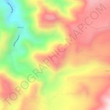 Mapa topográfico SAN RAFAEL, altitud, relieve