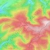 Mapa topográfico Schanze, altitud, relieve