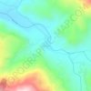 Mapa topográfico Mendhar, altitud, relieve