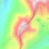 Mapa topográfico Mount Oklahoma, altitud, relieve