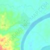 Mapa topográfico Nueva Honoria, altitud, relieve