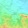 Mapa topográfico Tanggungharjo, altitud, relieve