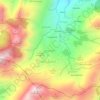 Mapa topográfico Aouejiten, altitud, relieve