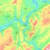 Mapa topográfico Fuling, altitud, relieve