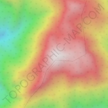 Mapa topográfico Botto Tallu, altitud, relieve