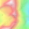 Mapa topográfico 蛇海子南卫峰, altitud, relieve