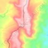 Mapa topográfico Mushullacta, altitud, relieve