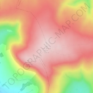 Mapa topográfico Fair Snape Fell, altitud, relieve