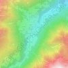 Mapa topográfico Gluder, altitud, relieve