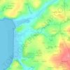 Mapa topográfico Kerveo Beuz, altitud, relieve