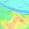 Mapa topográfico Preussen, altitud, relieve