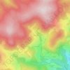 Mapa topográfico La Biousse, altitud, relieve
