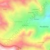 Mapa topográfico Huancane, altitud, relieve