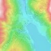 Mapa topográfico Froi, altitud, relieve