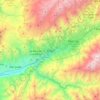 Mapa topográfico Ejido, altitud, relieve