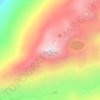 Mapa topográfico Cerro Colorado, altitud, relieve
