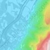 Mapa topográfico Le Village, altitud, relieve