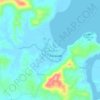 Mapa topográfico Bagumbayan, altitud, relieve