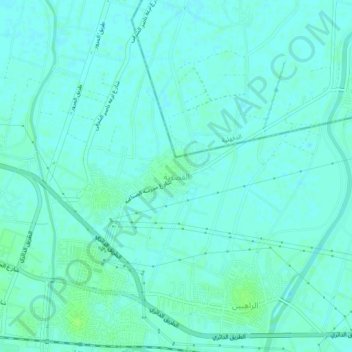 Mapa topográfico Al Qasriyah, altitud, relieve