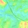 Mapa topográfico La Croix de Coulandon, altitud, relieve