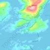 Mapa topográfico Frøystadvågen, altitud, relieve