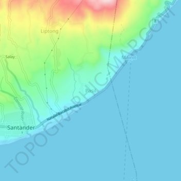 Mapa topográfico Pasil, altitud, relieve
