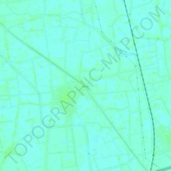 Mapa topográfico Shamma, altitud, relieve