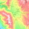 Mapa topográfico Amagá, altitud, relieve