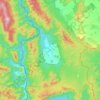 Mapa topográfico Ko, altitud, relieve
