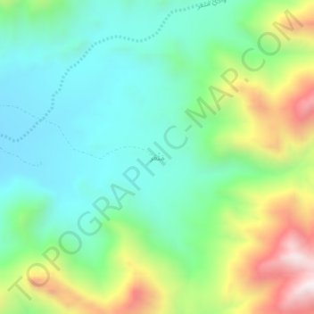 Mapa topográfico مَثْعَر, altitud, relieve