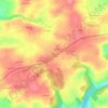 Mapa topográfico Kermoin, altitud, relieve