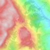 Mapa topográfico Ulassa/Ulassai, altitud, relieve