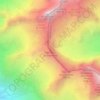 Mapa topográfico Tête Nord de la Somme, altitud, relieve
