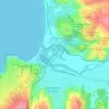 Mapa topográfico La Isla, altitud, relieve