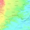 Mapa topográfico Warunggunung, altitud, relieve