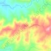 Mapa topográfico Coxilha das Flores, altitud, relieve