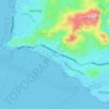 Mapa topográfico Klaligi, altitud, relieve