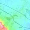 Mapa topográfico Selmeston, altitud, relieve
