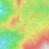 Mapa topográfico Passo del Bocco, altitud, relieve