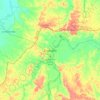 Mapa topográfico Caucasia, altitud, relieve