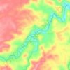 Mapa topográfico Muaro Tebo Pandak, altitud, relieve