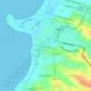 Mapa topográfico Demaan, altitud, relieve