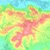 Mapa topográfico Bibe, altitud, relieve