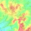 Mapa topográfico La Grange à Prévaud, altitud, relieve